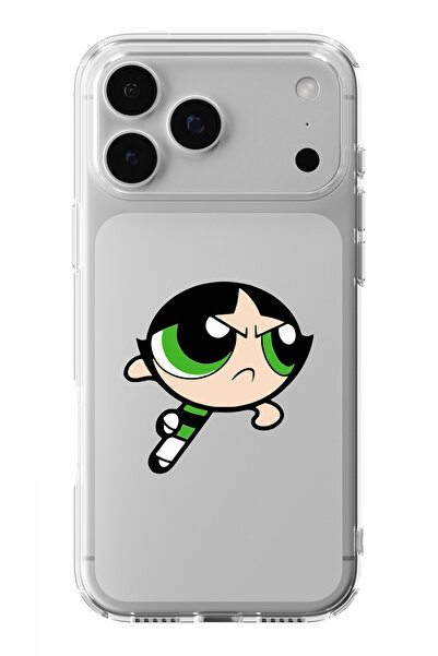 moonset Iphone 17 Pro Uyumlu Buttercup Tasarımlı Baskılı Şeffaf Telefon Kılıfı