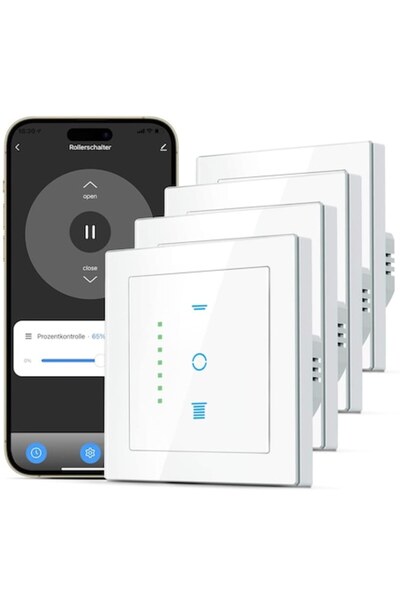 CURRYSMARTER Comutator inteligent pentru jaluzele (set de 4) - Compatibil cu ...