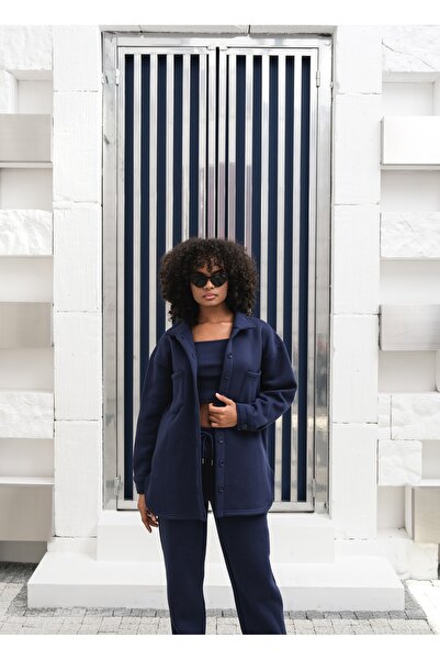 OUZ 3 Thread Ribbed 100% Cotton 3 Piece Sportswear Set