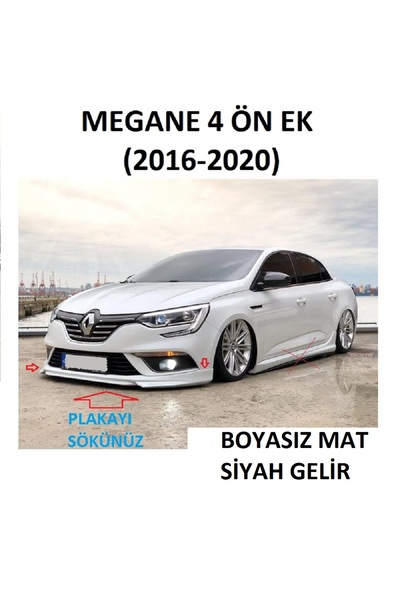 Bodykitartgarage MEGANE 4 ÖN EK(BOYASIZ)FİBERGLASS