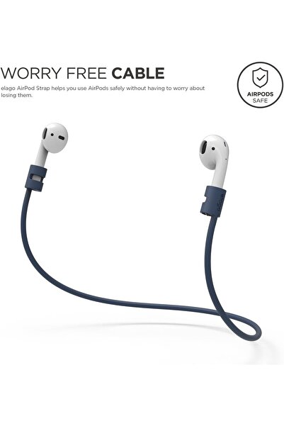 Elago AirPods Strap - Indigo Blue, Model ESTR-AP-JIN