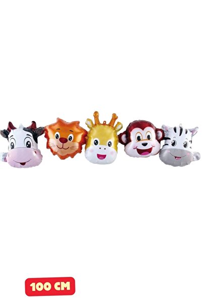 Baloncu Nene Sarari Hayvanlar Folyo Balon Doğum Günü Folyo Balon Karekter Fol...