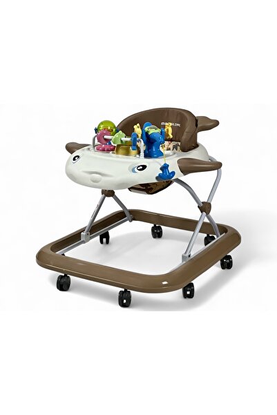 ALBADER Mamalove Baby Walker for Newborns Foldable Design Adjustable Height Baby Activity Walker With Music