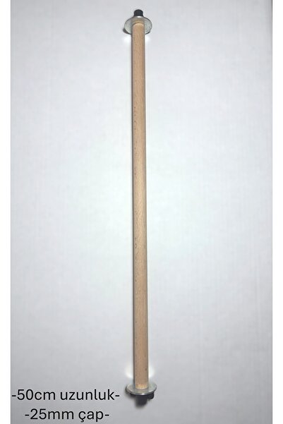 Wooden Bird Papağan Ahşap Tünek Çift Taraf Vidalı (50cm uzunluk-25mm çap)