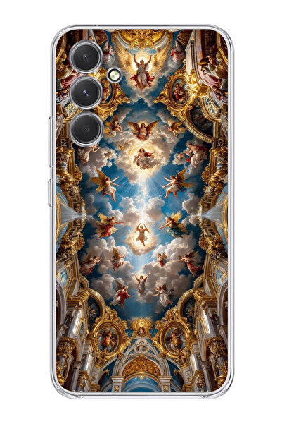 moonset Samsung Galaxy S25 FE Uyumlu Sanat Tasarımlı Baskılı Şeffaf Telefon K...