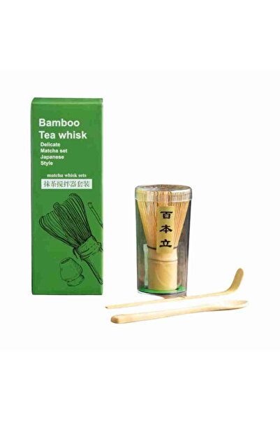 TEA Japanese Style Matcha Whisk Set - 3 Bamboo Pieces