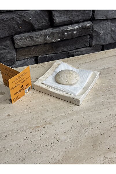 Polen Stone Travertine Natural Stone Napkin Holder 15X15