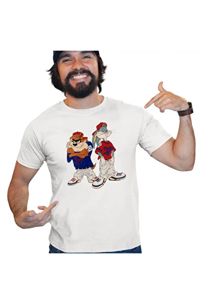 OEM Tricou Barbati Bugs Bunny Rebel Rapper Hip Hop Taz