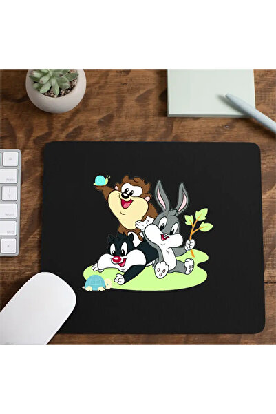 OEM Mousepad Bugs Bunny Tasmanian Devil Daffy Duck Babies Taz