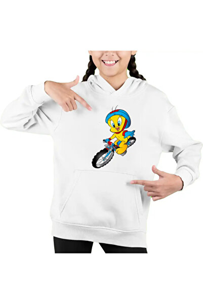OEM Hanorac Copii Fete Tweety Bicicleta