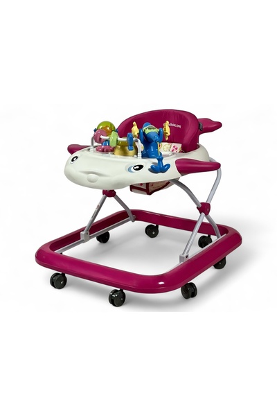 ALBADER Mamalove Baby Walker for Newborns Foldable Design Adjustable Height Baby Activity Walker With Music