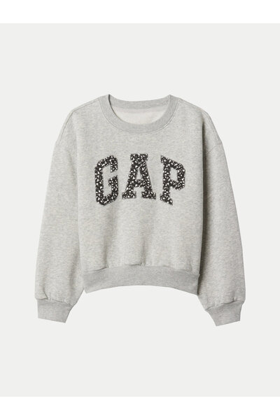 GAP Φούτερ για κορίτσια 486512-05 Γκρι