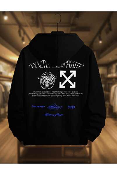 SELF CONTROL Hanorac gros de iarnă | Opposite Off Imprimat