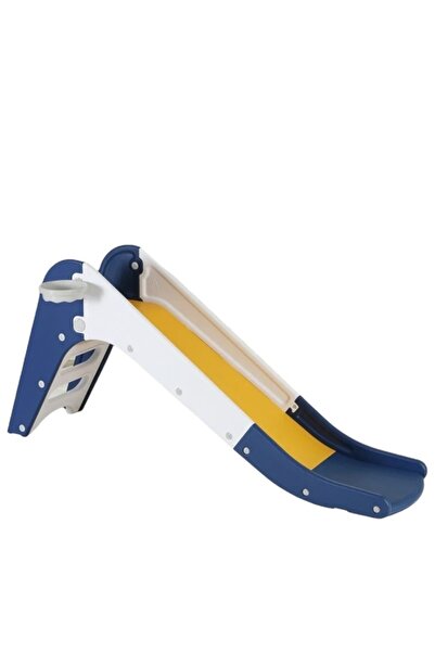 ALBADER زحليقة أطفال مع حلقة كرة سلة آمنة بتصميم زوايا مستديرة ومسار انزلاقي بطول 160 سم ودرج مدمج