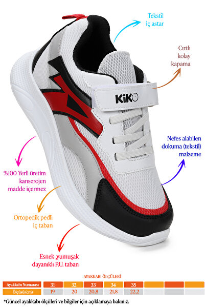 KARAMAZI Rosalda Velcro Mesh Boys' Sports Shoes