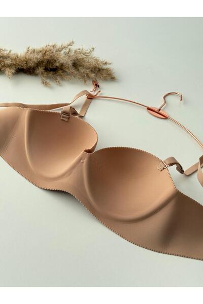 ENDAMIM Laser Cut Strapless Seamless Non-Marking Padded Recovery Bra - 502