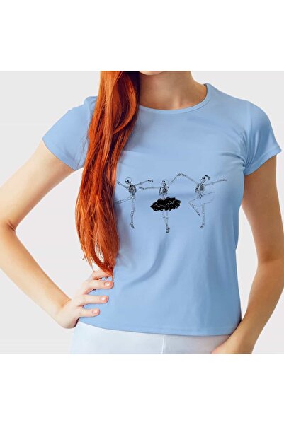 Ada Kostüm Tasarım تي شيرت راقصون على شكل هيكل عظمي من راقصات الباليه