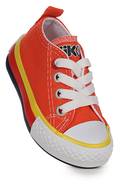 Kiko Kids Tinna Lace-Up Baby Boy Linen Sneakers