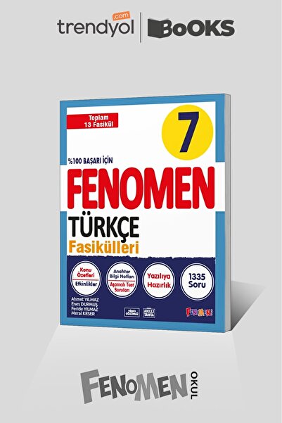 Fenomen Yayıncılık FENOMEN 7 Türkçe Fasikülleri *Güncel Baskı
