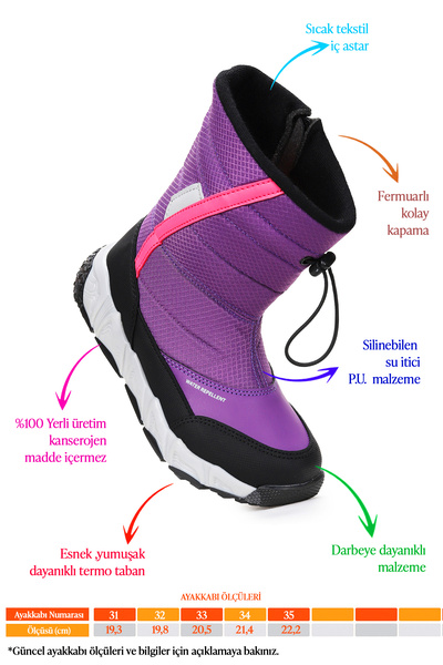 KARAMAZI Kids Molina Водостійкі черевики на блискавці для дівчаток/хлопчиків