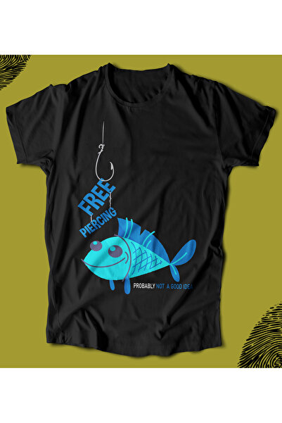 BUTSHIRT تي شيرت BU 'هناك السمك في الماء' تي شيرت للجنسين