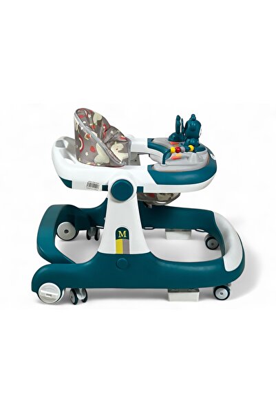 ALBADER 2 in 1 Baby Walker and Walking Trainer with Stair Fall Safety System, Baby Walker With Music