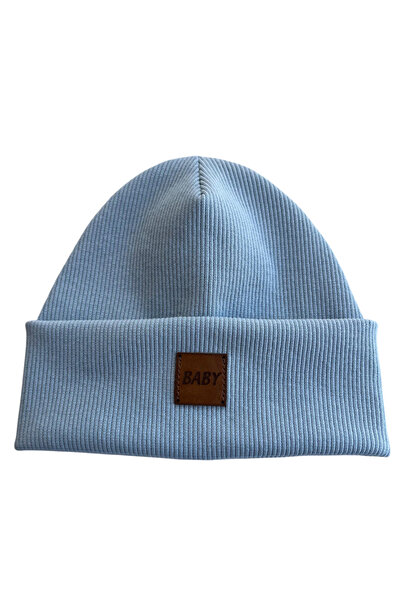 Mustran Beretă pentru copii din bumbac cu nervuri, pălărie moale de iarnă, cadou pentru băieți și fete