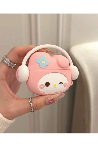 Blackmark AirPods Pro 3. Nesil Uyumlu Sevimli Pembe Hello Kitty Figürlü Darbe...