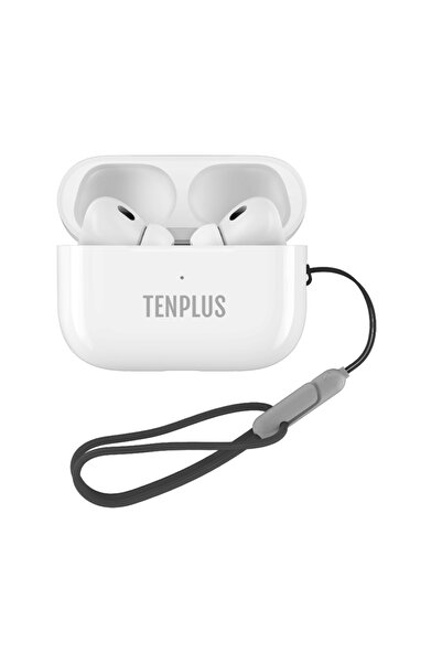 TENPLUS سماعة بلوتوث TEN PLUS Pro 2 مع عزل الضوضاء ANC – أبيض