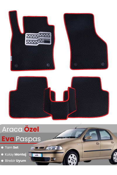 Genel Markalar FİAT ALBEA (2002-2005) Uyumlu EVA Paspas Tam Set–Araca Özel,Su...