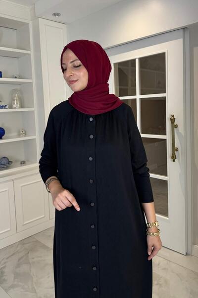 Rabia Şamlı Ferace Knitwear Cardigan Black