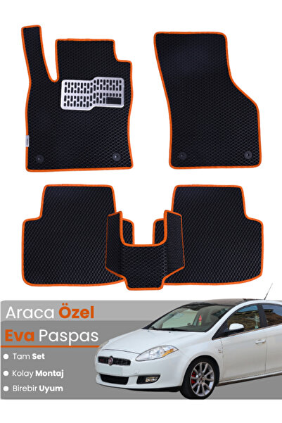 stiloto مجموعة كاملة من دواسات EVA متوافقة مع سيارة فيات برافو (2007-2014) - ...