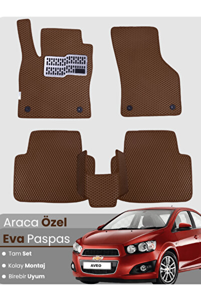 stiloto CHEVROLET AVEO (2012-2015) Uyumlu EVA Paspas Tam Set–Araca Özel,Su Ge...