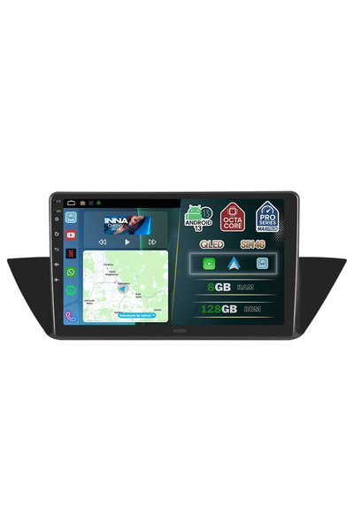 MaxTech Navigatie BMW X1 E84 (2009-2016) dedicata, 8 GB Ram 128 GB Rom OctaCore, Carplay & Android auto