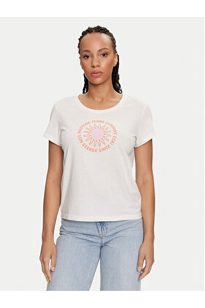 Mustang Γυναικείο T-Shirt 1015179 Εκρού