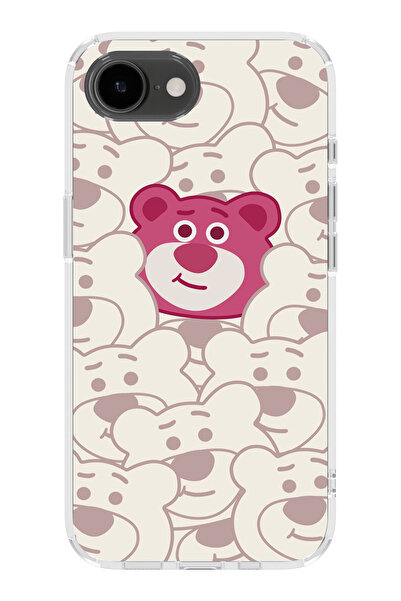 moonset Iphone 16E Uyumlu Sevimli Ayıcıklar Tasarımlı Baskılı Şeffaf Telefon ...