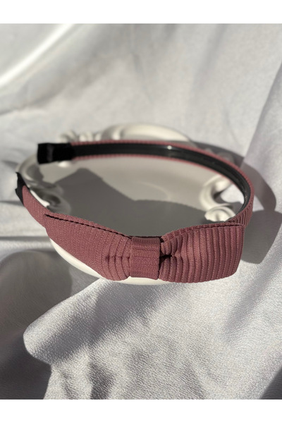 lesuvera Kurdele Fiyonklu Pembe Gül Kurusu Taç