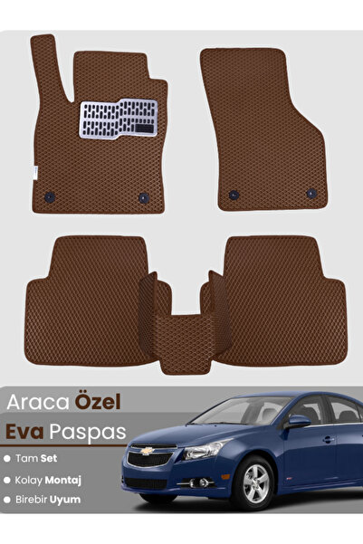 stiloto مجموعة كاملة من دواسات EVA متوافقة مع شيفروليه كروز (2008-2014) - مخص...