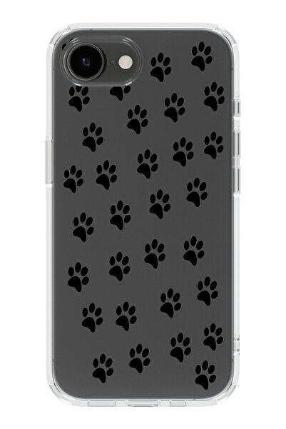 moonset Iphone 16E Uyumlu Pati Tasarımlı Baskılı Şeffaf Telefon Kılıfı