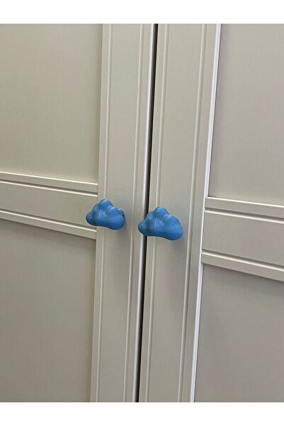 Dot Design Çocuk Odası Kulpları - Mavi Bulut Kulp (Tekli)