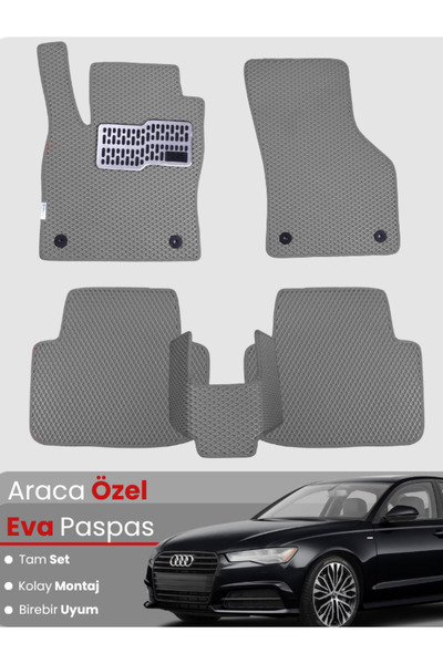 Genel Markalar AUDİ A6 (2012-2018) Uyumlu EVA Paspas Tam Set–Araca Özel,Su Ge...