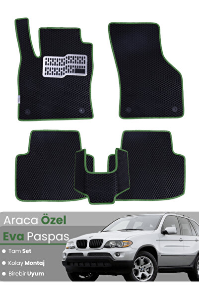 stiloto مجموعة كاملة من حصائر EVA متوافقة مع BMW X5 E53 (1999-2006) - مخصصة ل...