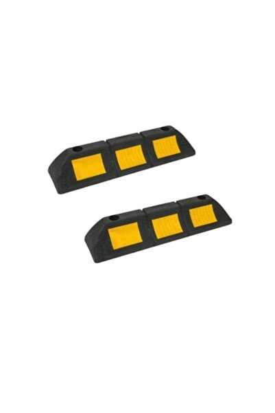 stuffix Σετ 2 τεμαχίων τροχός αυτοκινήτου για στάθμευση, καουτσούκ, ανακλαστι...