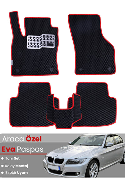 Genel Markalar BMW 3 SERİSİ E90 SEDAN (2005-2013) Uyumlu EVA Paspas Tam Set–A...