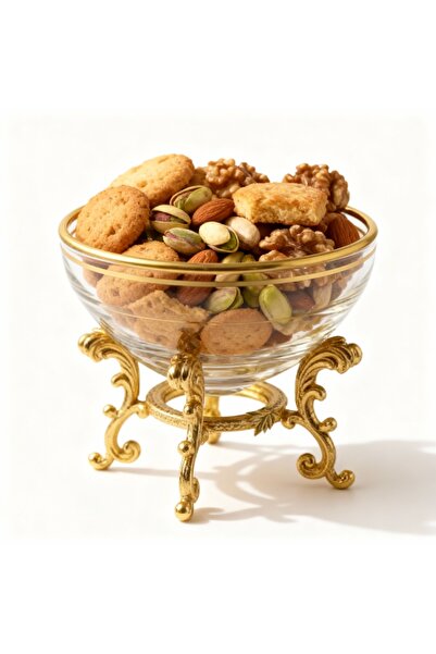 Elta Collection 6’lı Lüks Kahve Yanı Mini Lokumluk & Şekerlik & Reçellik Seti