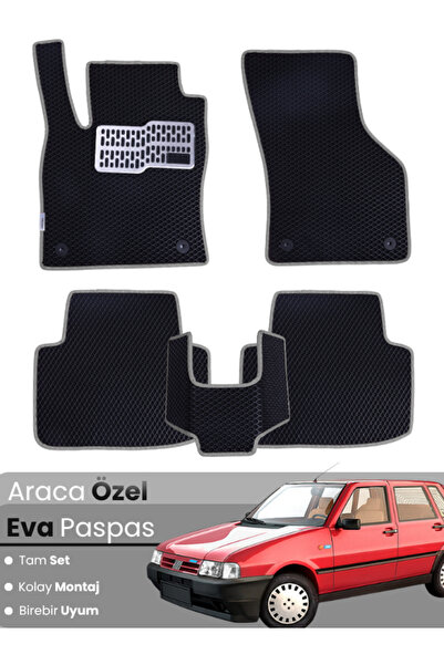 stiloto مجموعة كاملة من سجاد EVA المتوافق مع سيارة فيات أونو (1987-2000) - مخ...