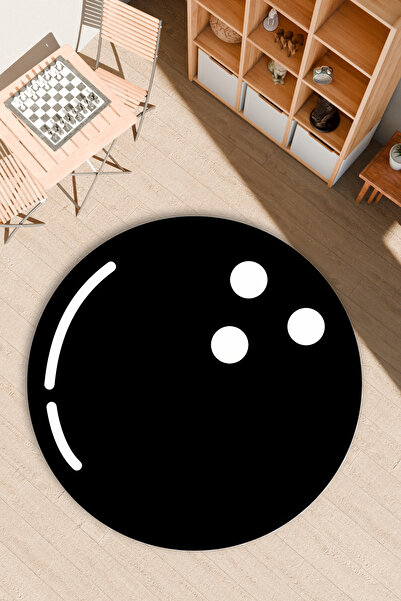 FG Store Bowling Topu Dijital Baskılı Makinede Yıkanabilir Kaymaz Leke Tutmaz...