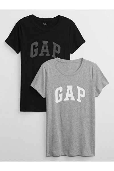 GAP Γυναικείο Σετ 2 T-shirts 548683 Γκρι