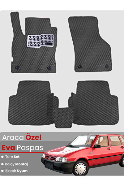 stiloto مجموعة كاملة من سجاد EVA المتوافق مع سيارة فيات أونو (1987-2000) - مخ...
