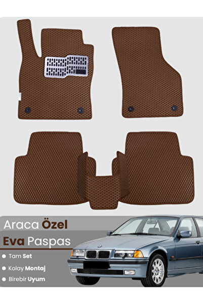 Genel Markalar BMW 3 SERİSİ E36 (1990-2000) Uyumlu EVA Paspas Tam Set–Araca Ö...